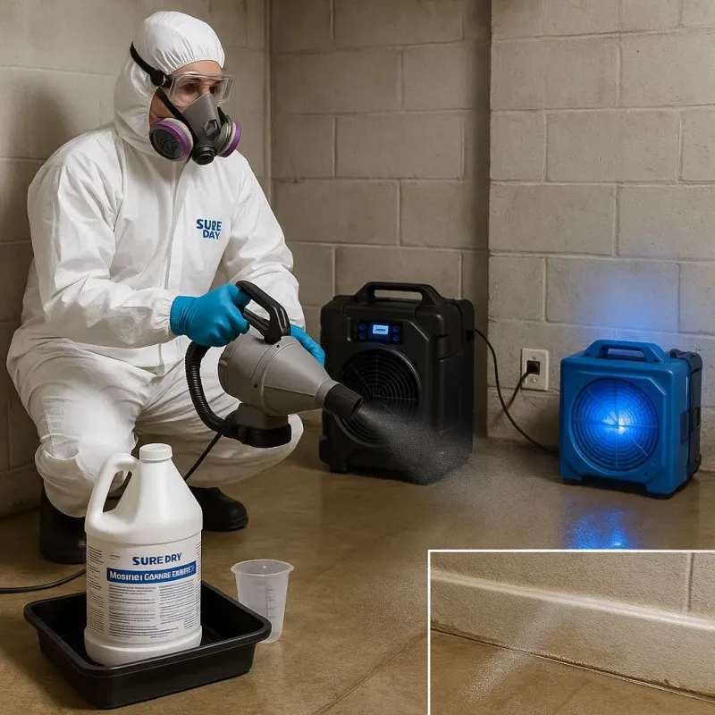 Sanitization and Odor Removal process in New Baltimore, MI